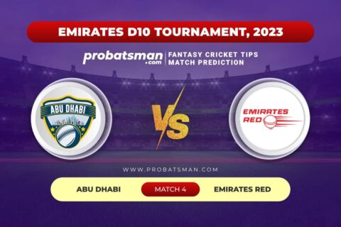 ABD vs EMR Dream11 Prediction With Stats, Pitch Report & Player Record of Emirates D10 Tournament, 2023 For Match 4