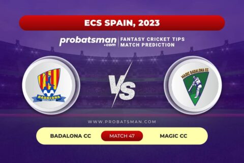 BAD vs MGC Dream11 Prediction With Stats, Pitch Report & Player Record of ECS Spain, 2023 For Match 47