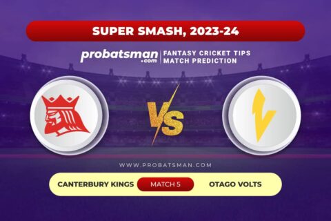 CTB vs OV Dream11 Prediction With Stats, Pitch Report & Player Record of Super Smash, 2023-24 For Match 5