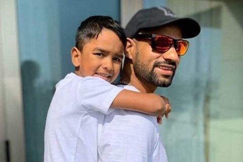 Shikhar Dhawan & Son Zorawar