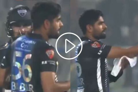 [Watch] Babar Azam Engages in Ugly Fight with Dhaka Wicketkeeper During BPL 2024 Match