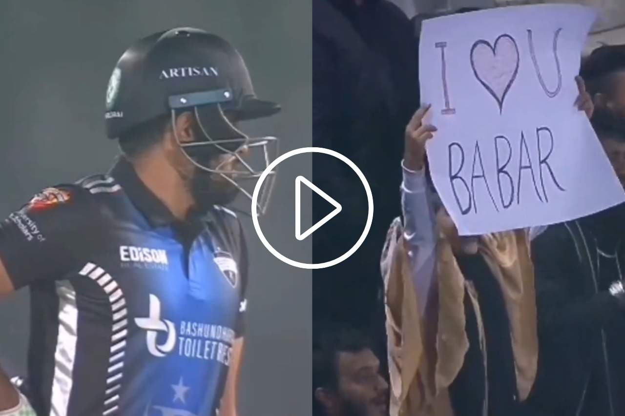Babar Azam receives a surprise proposal from a fangirl during 2024