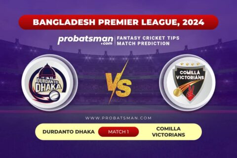DD vs COV Dream11 Prediction With Stats, Pitch Report & Player Record of BPL, 2024 For Match 1