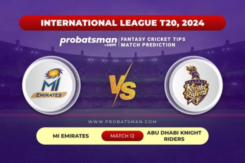 EMI vs ABD Dream11 Prediction With Stats, Pitch Report & Player Record of ILT20, 2024 For Match 12 EMI vs ABD Dream11 Prediction With Stats, Pitch Report & Player Record of ILT20, 2024 For Match 12
