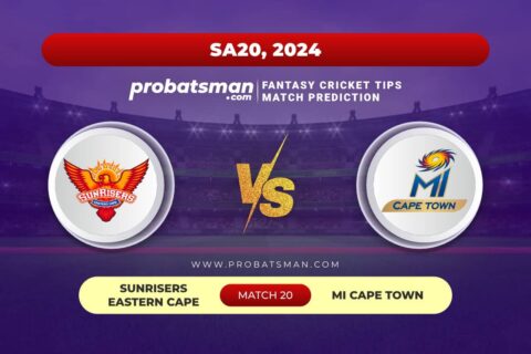 SUNE vs MICT Dream11 Prediction With Stats, Pitch Report & Player Record of SA20, 2024 For Match 20