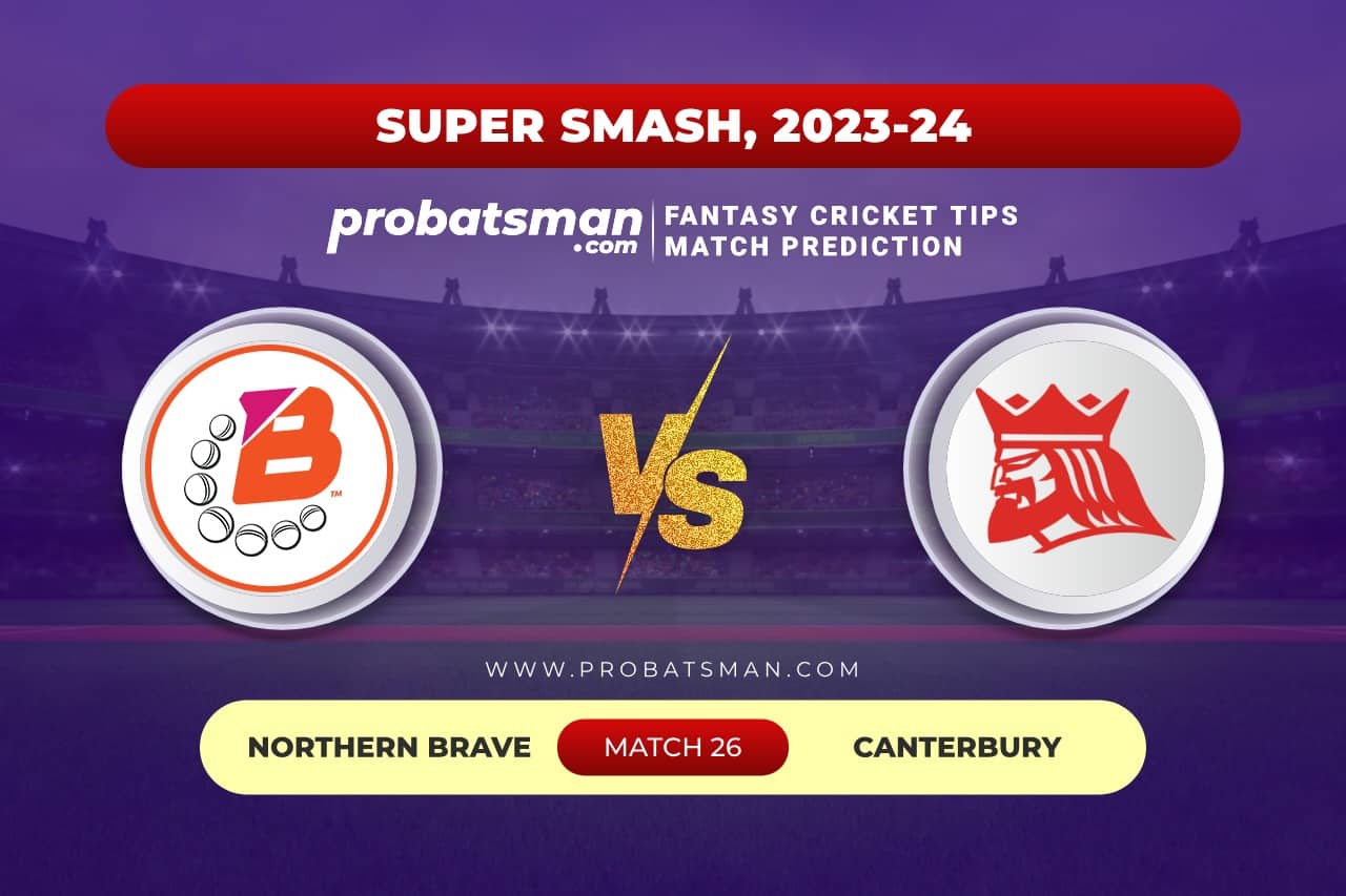 Match 26 ND vs CTB Super Smash, 2023-24