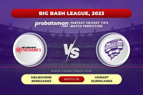 Match 26 REN vs HUR Big Bash League (BBL) 2023-24