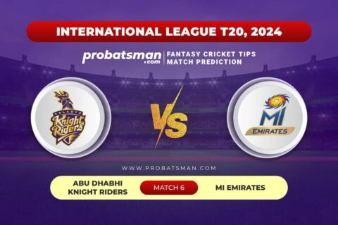 ABD vs EMI Dream11 Prediction With Stats, Pitch Report & Player Record of ILT20, 2024 For Match 6