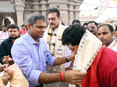 Sachin Tendulkar, Ravindra Jadeja Reach Ayodhya Ahead of Ram Mandir Pran Pratishtha Ceremony