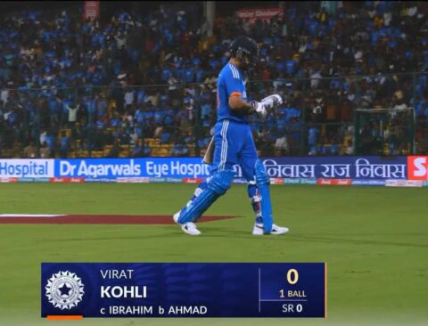 Virat Kohli Against Afghanistan in 3rd T20I