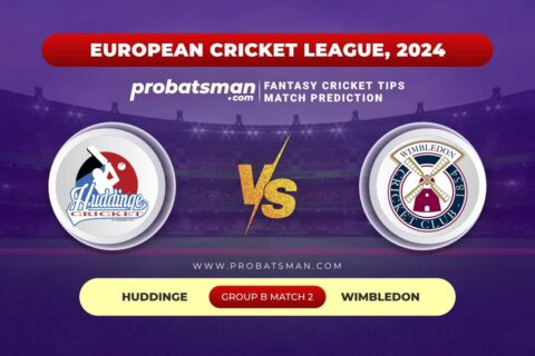 HUD vs WIM Dream11 Prediction With Stats, Pitch Report & Player Record of European Cricket League, 2024 For Match 2 of Group B