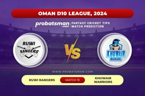 RUR vs KHW Dream11 Prediction With Stats, Pitch Report & Player Record of Oman D10 League, 2024 For Match Match 13