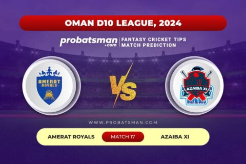 Match 17 AMR vs AZA Oman D10 League, 2024