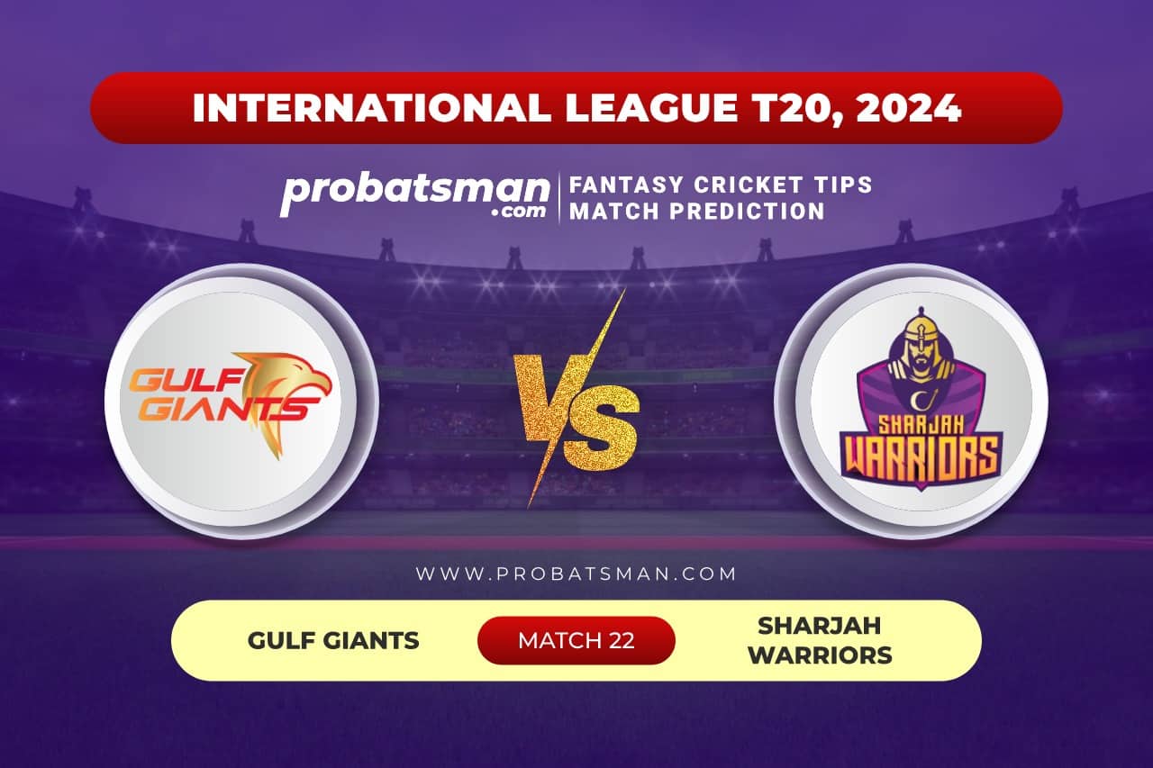 Match 22 GUL vs SJH International League T20 (ILT20), 2024