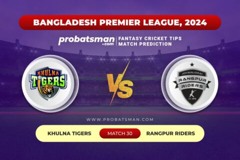 KHT vs RAN Dream11 Prediction With Stats, Pitch Report & Player Record of BPL, 2024 For Match 30