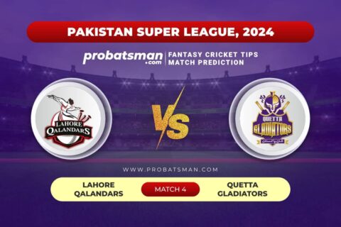 Match 4 LAH vs QUE Pakistan Super League, 2024
