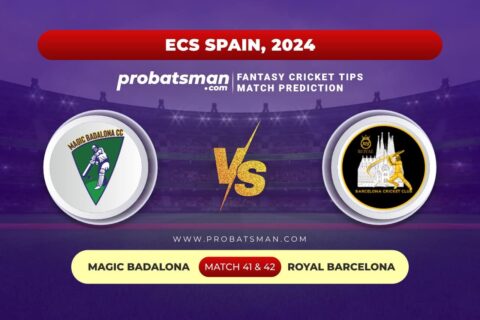 MGC vs RB Dream11 Prediction With Stats, Pitch Report & Player Record of ECS Spain, 2024 For Match Match 41 & 42