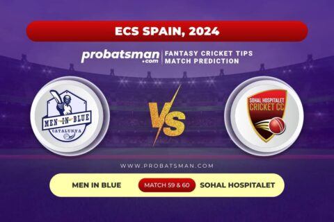 MIB vs SOH Dream11 Prediction With Stats, Pitch Report & Player Record of ECS Spain, 2024 For Match Match 59 & 60