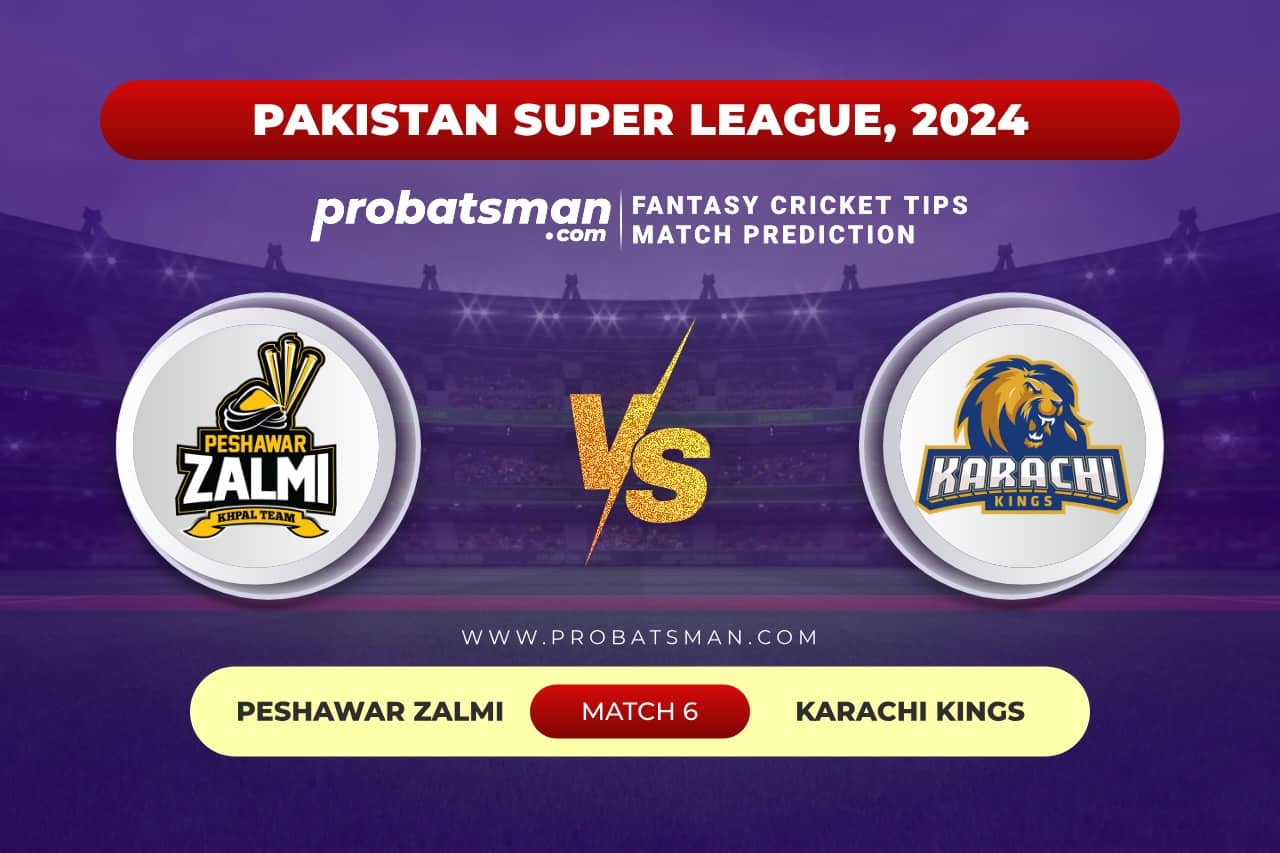 Match 6 PES vs KAR Pakistan Super League, 2024
