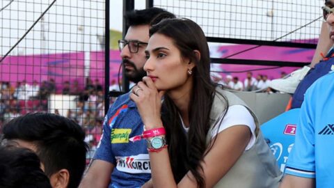 Athiya Shetty present to support Lucknow SUper Giants and KL Rahul during RR vs LSG Match of IPL 2024