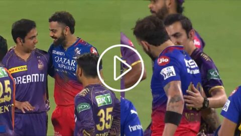 [Watch] ‘Bhaichara On Top’ As Gautam Gambhir Hugs Virat Kohli During RCB vs KKR Match