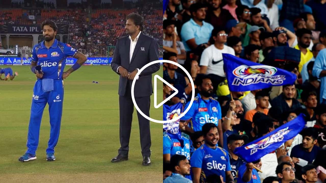 Hardik Pandya Booed By Ahmedabad Crowd During Toss in GT vs MI Match