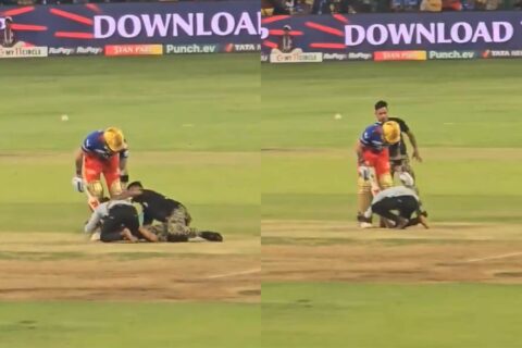IPL 2024: [Watch] Fans Breach Security to Enter Stadium and Meet Virat Kohli During RCB vs PBKS Clash