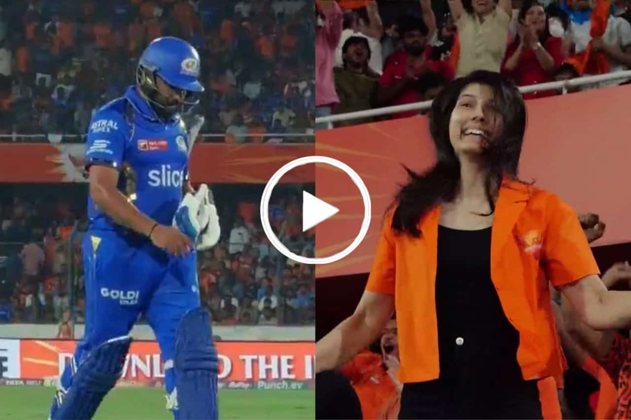 Kavya Maran Bursts Into Celebration as Pat Cummins Dismisses Rohit Sharma