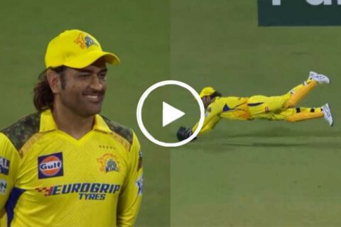 IPL 2024: [Watch] Chepauk Crowd Erupts as MS Dhoni Defies Age with Incredible Catch
