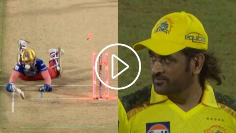 MS Dhoni Run Out Anuj Rawat in CSK vs RCB Match