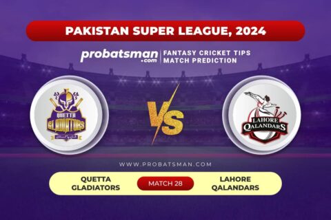 Match 28 QUE vs LAH Pakistan Super League, 2024