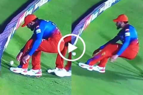 [Watch] ‘Why Didn’t He Stop the Ball?’ – Netizens Question Virat Kohli’s Fielding Blunder During RCB vs KKR Clash
