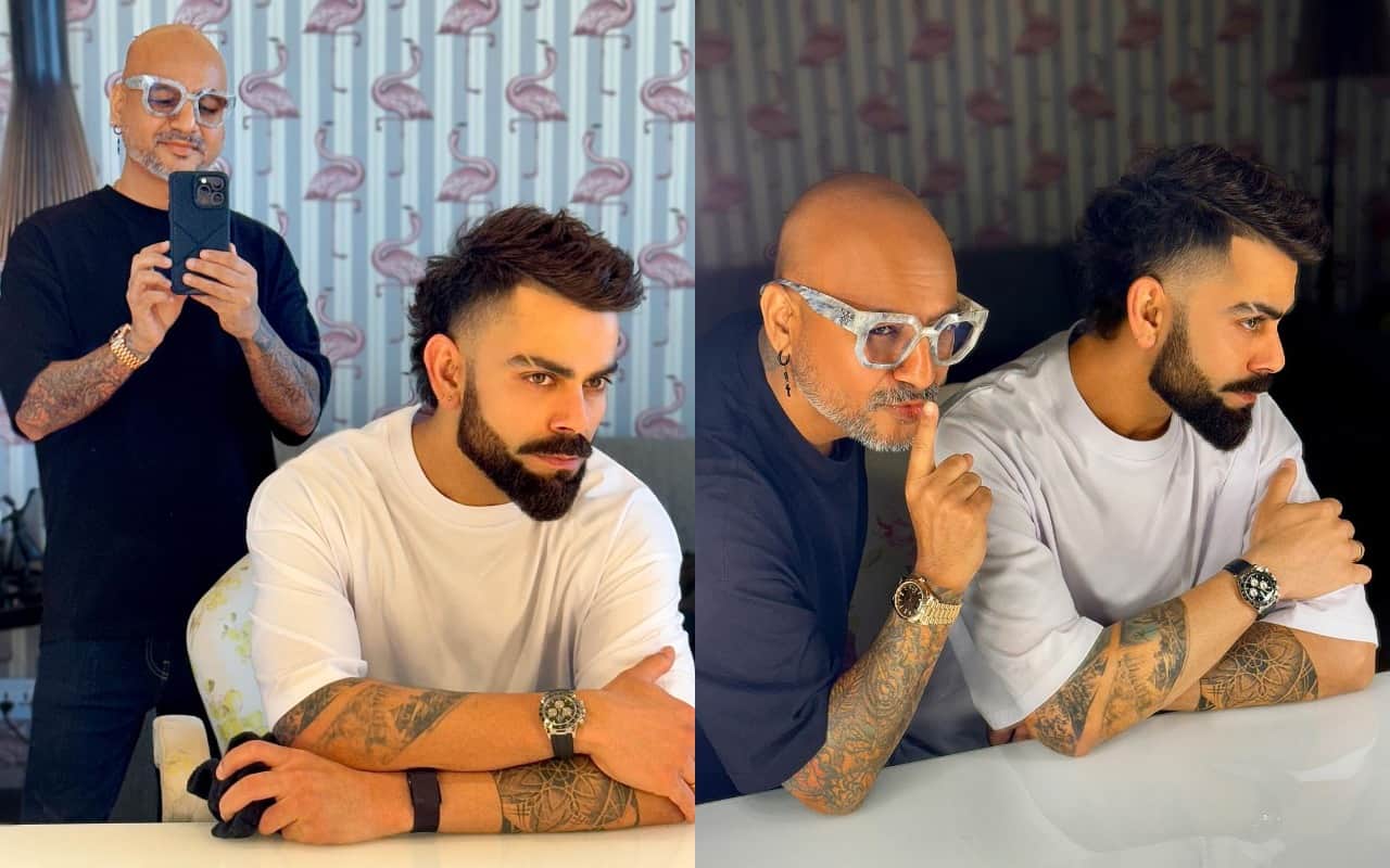 Virat Kohli New Hair Style ahead of IPL 2024