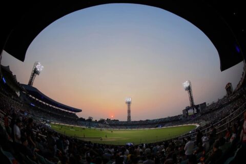 A General View of Eden Gardens Stadium in Kolkata