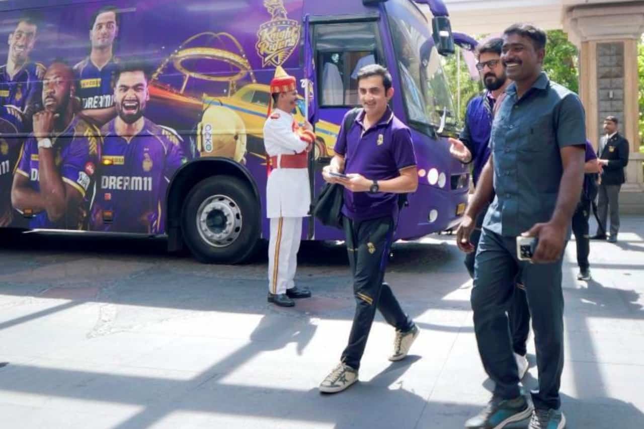 Gautam Gambhir and Team KKR Reached Chennai