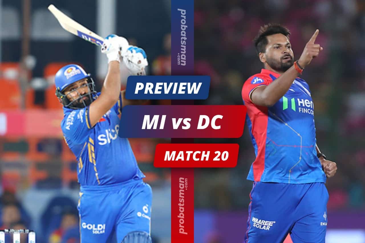 IPL 2024 Match 20 MI vs DC Match Preview