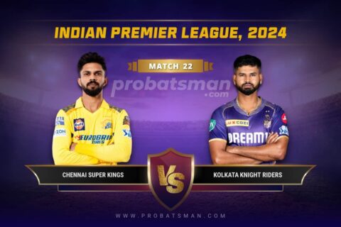 CHE vs KKR Dream11 Prediction With Stats, Pitch Report & Player Record of IPL, 2024 For Match 22
