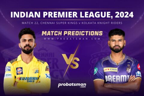 IPL 2024 Match 22 CSK vs KKR Match Prediction