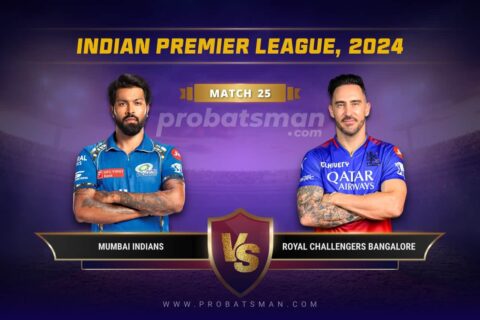 MI vs RCB Dream11 Prediction With Stats, Pitch Report & Player Record of IPL, 2024 For Match 25