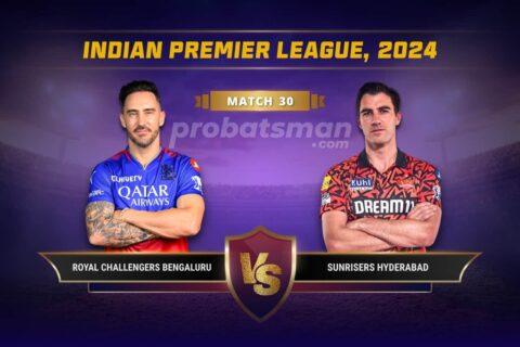 RCB vs SRH Dream11 Prediction With Stats, Pitch Report & Player Record of IPL, 2024 For Match 30