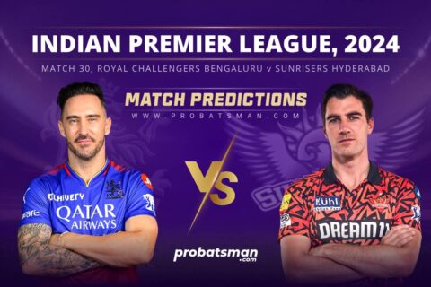 IPL 2024 Match 30 RCB vs SRH Match Prediction