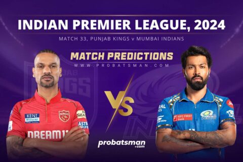 IPL 2024 Match 33 PBKS vs MI Match Prediction