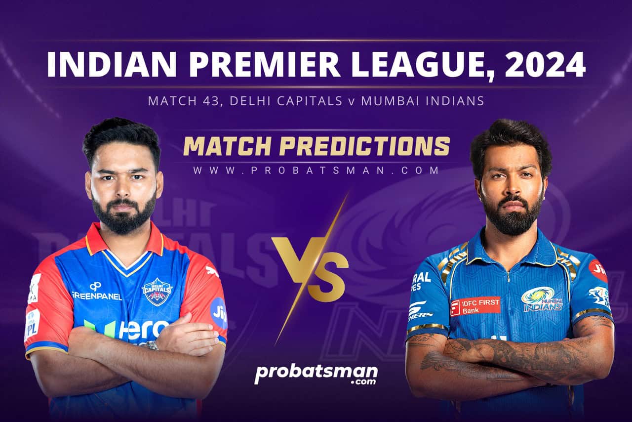 IPL 2024 Match 43 DC vs MI Match Prediction