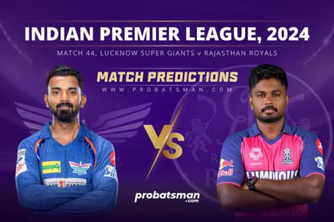IPL 2024 Match 44 LSG vs RR Match Prediction