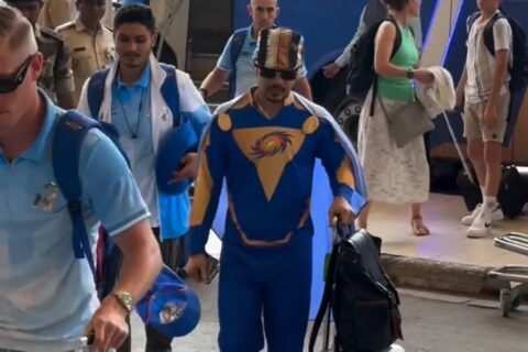 Ishan Kishan Wearing Superman Costume