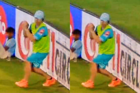 Jonty Rhodes Fielding for LSG Against Rajasthan Royals, Takes Stunning Catch