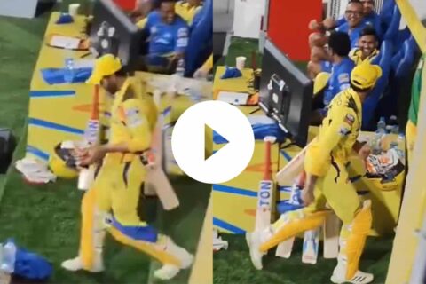 Ravindra Jadeja Teased Crowd by Walking ahead of MS Dhoni during CSK vs KKR Match of IPL 2024