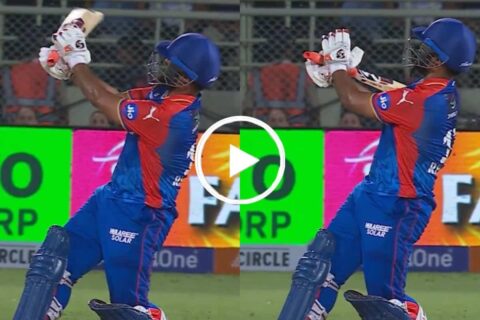 IPL 2024: [Watch] Rishabh Pant’s Hits ‘Classic One-Handed Six’ Against Mustafizur Rahman During DC vs CSK Match