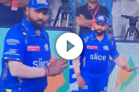 IPL 2024: [Watch] Rohit Sharma Asks Fans Not to Boo Hardik Pandya at Wankhede Stadium During MI vs RR Clash