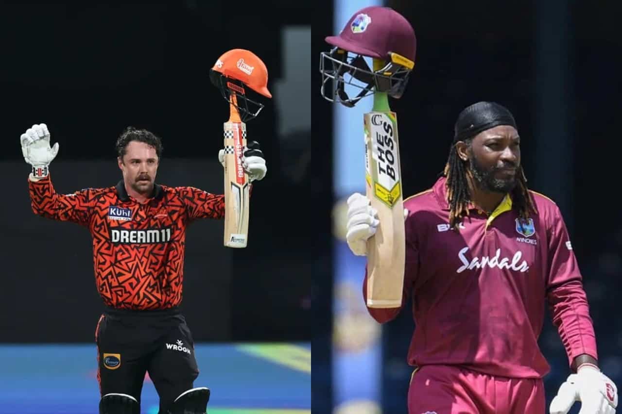 Travis Head Celebrating Century in Chris Gayle's Style